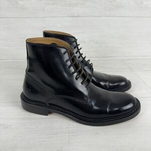 G-Star Raw Mens Boots Size US 6 EU 38 Black Patent Leather Dress Shoes Lace Up